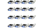 VEVOR Driveway Lights, Solar Driveway Lights 16-Pack, Dock lights with Switch, in Blue