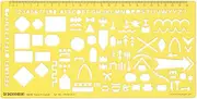 Traceease Map Drafting NATO Troop Template Drawing Stencil,Designing Template Measuring Ruler