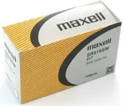 Maxell 317 Silver Oxide SR516SW Watch Batteries Pack of 100 Batteries