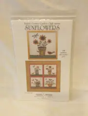 Sunflowers Quilt Pattern Country Appliques 2nd in series CA-121 Uncut