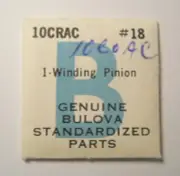 Genuine BULOVA Watch Movement 10CRAC Factory Replacement Part #18 WINDING PINION