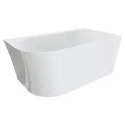 Fienza Chloe Left Hand Acrylic Corner Freestanding Bath 1400mm Gloss White FR75-1400L