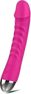 G-Spot Silent Vibrator Dildo for Women with 10 Vibration, Small Dildo Shaped Vibrating Machine Clitoris Nipple Vagina Massagers Soft Liquid Silicone Waterproof Adult Sex Toys Solo Play or Couples Fun