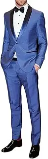 [LP-FACON] Mens Sky Daniel Prom Party Wear Midnight Blue Wedding 2 Piece Tuxedo Suit