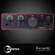 Focusrite Scarlett Solo Gen 4 2-in/2-out USB Audio Interface w/ Air Mode