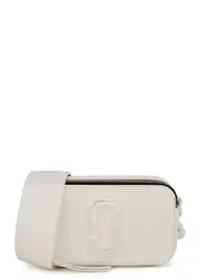 Marc Jacobs The Snapshot Dtm Leather Cross-body bag - White One Size
