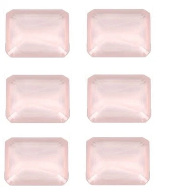 Octagon Faceted Cut Natural Pink Chalcedony 6x8mm To 12x16mm Calibrated Gemstone