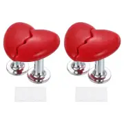 4Pcs Toilet Tank Button Toilet Button Pusher Toilet Replacement Red