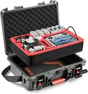 Dual Layer Hard Case Compatible with DJI Mini 4 Pro, Waterproof Pressure Resistant Carrying Case for DJI Mini 4 Pro/Mini 3 pro/Mini 3 Accessories,Fits For DJI RC 2/RC-N2 Controller,Battery Charger Hub