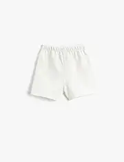 [Koton] Babyboys Drawstring Elastic Waistband Crab Printed Shorts