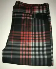 SANCTUARY Slim Ponte Pant RED + BLACK PLAID size M NWT ($89) Holiday Christmas