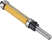 1/4 in Shank Pattern Flush Trim Router Bit, Double Bearings Trimmer Cutter Woodworking Tool, Shank Top Bottom Bearing Flush Trim Router Bit for Finishing Solid Wood MDF Chipboard Plywood