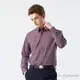 【ROBERTA 諾貝達】男裝 紫橘色條紋長袖襯衫-純棉合身版-奧地利素材 台灣製
