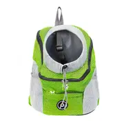 Puppy Travel Mesh Pet Dog Carrier Backpack Travel Portable Shoulder Bag - Green