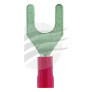 Jaylec TE3606BL Spade Terminal 6mm Insulated PVC Copper Sleeve 10 Pack
