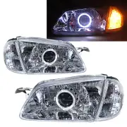Isamu Genki BJ 98-00 Guide LED Halo HID Headlight Chrome V1 for MAZDA LHD (for: Ford)