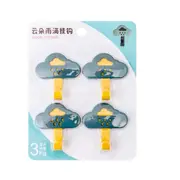 3Set Of Cloud Hooks Traceless Household Multi-purpose Wall Hooks Super Adhesion Nordic Children's Room Wall Decoration
