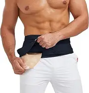 Ostomy Belt, Ostomy Supplies, Ostomy Support Belt Stealth Belt for Ostomy Bag Inner Pocket to Hold Ostomy Pouch for Men & Women, Ostomy Bag Cover for Sport & Swiming - Medium