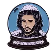 Game of Thrones - Jon Snow " Snow globe" enamel pin- Free AU Post - AU Stock