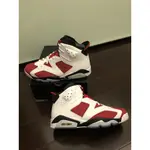 AIR JORDAN 6 CARMINE 胭脂紅  全新 台灣公司貨