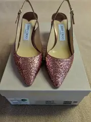 JIMMY CHOO ERIN 60 Heel Candyfloss New In Box sz 37.5 US 7.5