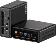 PELADN Mini PC, AMD Ryzen 5 5600H (6C/12T, up to 4.2Ghz),16GB DDR4/512GB NVMe SSD,Dual LAN,Type-C/DP/HD,Mini Desktop Computer,WiFi6 4K/60Hz Triple-Display USB3.2/BT5.2 for Home Business