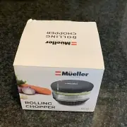 NEW Mueller Mini Rolling Chopper Vegetable Garlic Food Processor Slicer Mincer