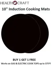 BUY 1 GET 1 FREE 10-in INDUCTION Cooking Mat for Gas and Electric as well