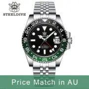 Steeldive SD1993, GMT, 'Sprite', NH34, Sapphire, Lume, 300m Diver, Diving, BNIB