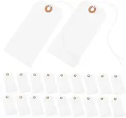 JEWEDECO 100Pcs Blank Price Tags Pendant Label Tags for Jewelry Clothing Inventory Management Writable Easy to Use for and Wedding Favors