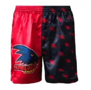 Adelaide Crows Official AFL Team Logo Summer Boxer Shorts Satin Pyjamas Youth