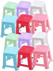 FELTECHELECTR 12pcs Mini Easel Stands for Painting Canvas Sturdy Stackable Stool for Boys and Girls Dinner Table Toy Non-Slip Painting Supplies