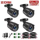 ZOSI HD 1080P Security Camera CCTV System Outdoor IR Night Vision Home 4x bullet