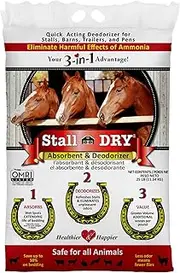 Progressive Planet Stall Dry Absorbent & Deodorizer, 25lbs - Use for Stalls, Pens & Small Animal Spaces - Eliminates Ammonia, Enhances Hygiene, Fresher Drier Environment