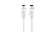 Goobay Antenna Cable (M/F) for TV/Receivers/Radios - White