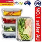 Reheat & Freeze Ready Glass Containers - 5 Pack of Airtight Meal Prep Essentials