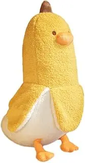 Banana Duck Plush Toy, Adorable Banana Duck Plush Animal Pillow for Boys and Girls Birthday, (Yellow 19.7")