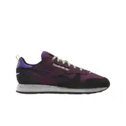 Reebok Classic Leather Shoes Midnight Plum/Black/Grey Women's Sneakers