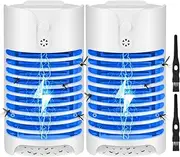Necomi Mosquito Killer, Electronic Bug Zapper Plug in with UV LED Light, Powerful Electric Mosquito Fly Zapper, Insect Trap Lamp for Indoor (2 Pack)