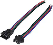 LED Strip Light Connector Cable Male Female 4 Pin Tinned Copper Core 10cm Length Lighting Parts Accessories