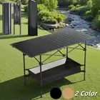 Outdoor Folding Table Aluminum Lightweight Portable Camping Picnic Table