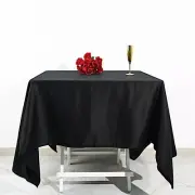 70x70" Black Square COTTON TABLECLOTH High Quality Catering Home Dinner Linens