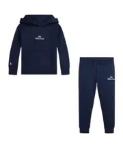 Polo Ralph Lauren Kids Logo Embroidered Drop Shoulder Hoodie 6Y,2Y NAVY