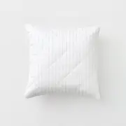 Sheridan Ruben Square Cushion in White/Snow Cotton/Polyester