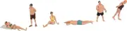Noch 15841 Sun Bathers 6/ H0 Scale Figures