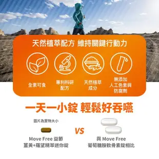 【Move Free 益節】薑黃+羅望精萃迷你錠2入禮盒組 30錠x2瓶(共60錠 薑黃推薦/schiff/保健/補品/運動/素食)