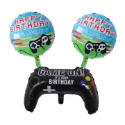 Video Game-Themed Birthday Balloon Set Controller Level Up Balloons Gamers Party