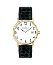 JACQUES LEMANS Men Quartz Casual Watch Classic Dress White Dial Waterproof Round
