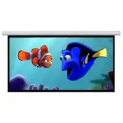 120" Inch Motorised Retractable 16:9 Projector Screen with Remote Control