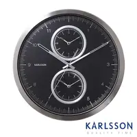 在飛比找momo購物網優惠-【歐洲名牌時鐘】KARLSSON-時尚腕錶造型時區時鐘《歐型
